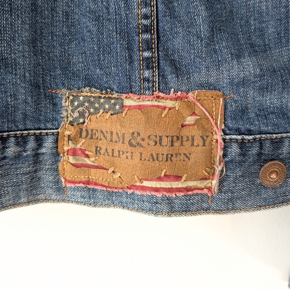 Ralph Lauren Denim & Supply Men's Trucker Jeans Denim Jacket ~ Size M - Picture 8 of 9